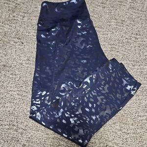 Navy Camouflage Leggings